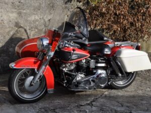 Harley Davidson Early Shovelhead FLH Gespann 1968