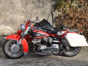 Harley Davidson Early Shovelhead FLH Gespann 1968