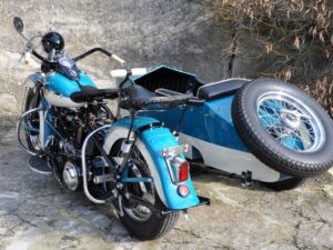 Harley Davidson OHV Knucklehead Modell E Gespann 1947